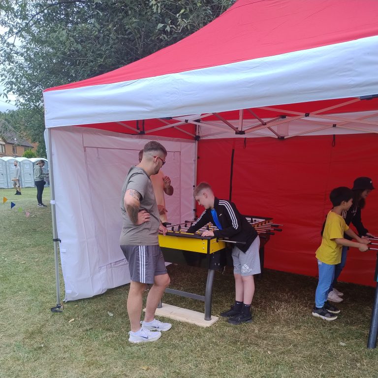 6 player Foosball Table Game sheltered in a Side Stall