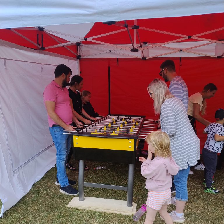 6 player Foosball Table Game sheltered in a Side Stall