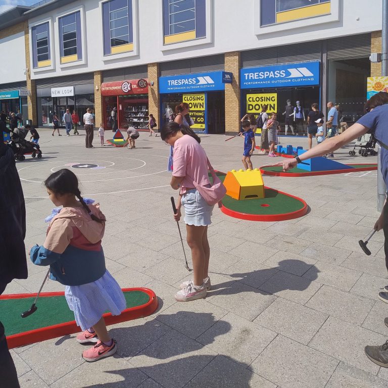 Summer Town Event with Crazy Golf and other Games
