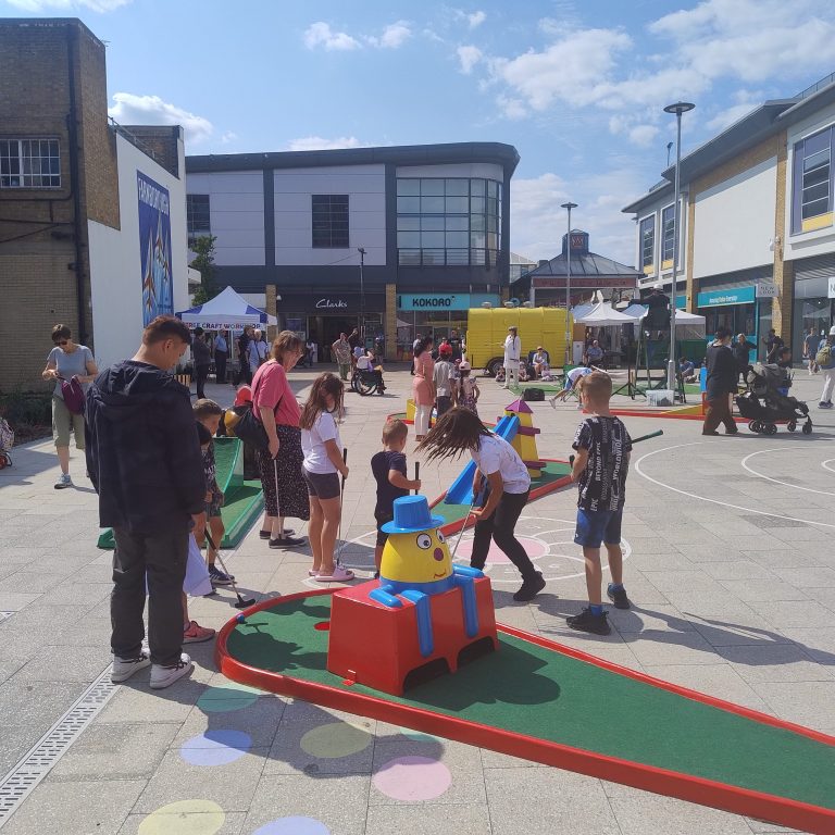 Summer Town Event with Crazy Golf and other Games