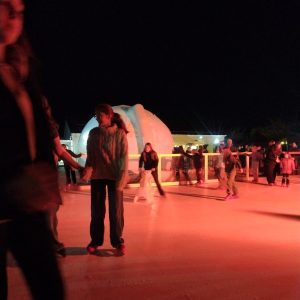 Ice Skating Fun with Lights