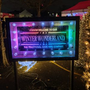 Our Bespoke Winter Wonderland Sign