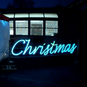 Our Large Christmas Light up Sign