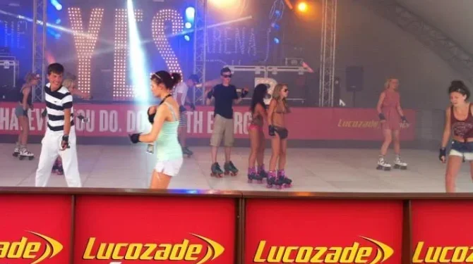 Ice Skating Barrier Branding