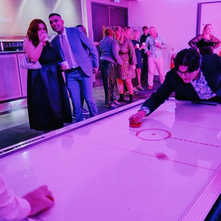 Corporate Event with Curling and other Big Impact Games