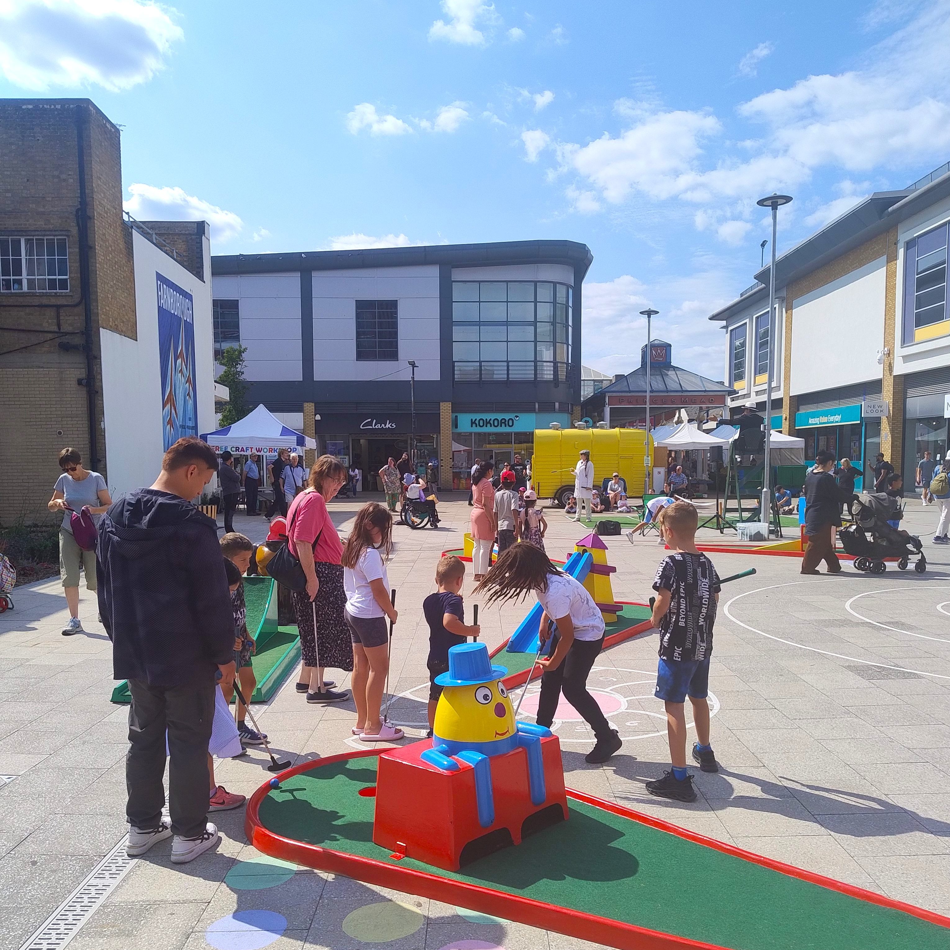 Crazy Golf at Town Council Event