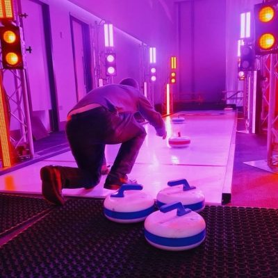 Corporate Event with Curling and other Big Impact Games