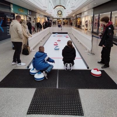 Christmas Curling Indoors