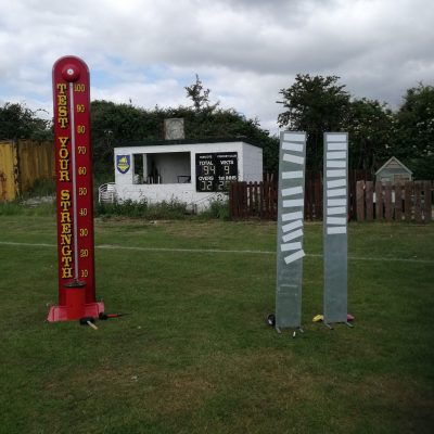 Our traditional Ring the Bell High Striker game at a Village Fete with leaderboards to add a competitive edge.