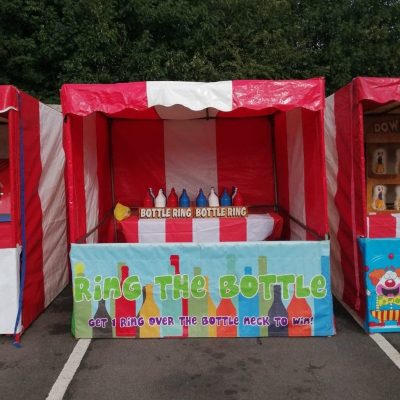 Ring a Bottle Fete Game Side Stall hired, set up and ready for an event
