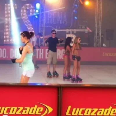 Ice Skating Barrier Branding